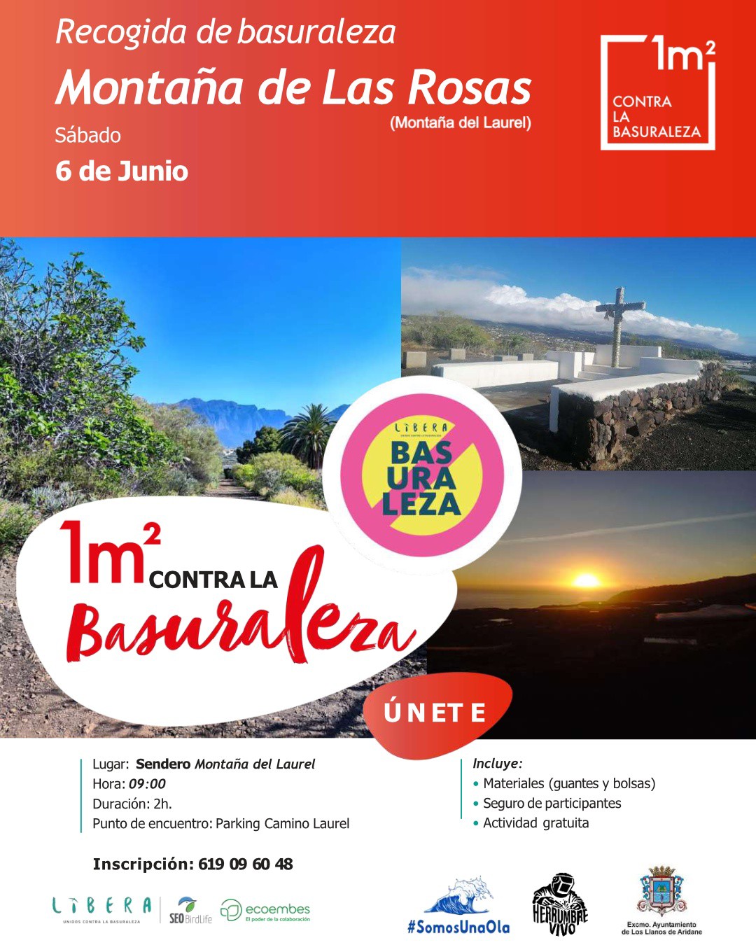 Limpieza colectiva Montaña de las Rosas